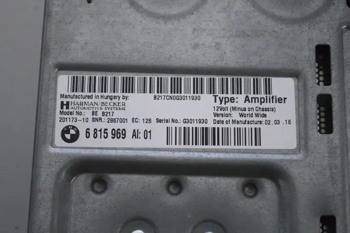 BMW 5 F10 F11 (2009 - 2016) 6815969 Усилитель звука — фото 5