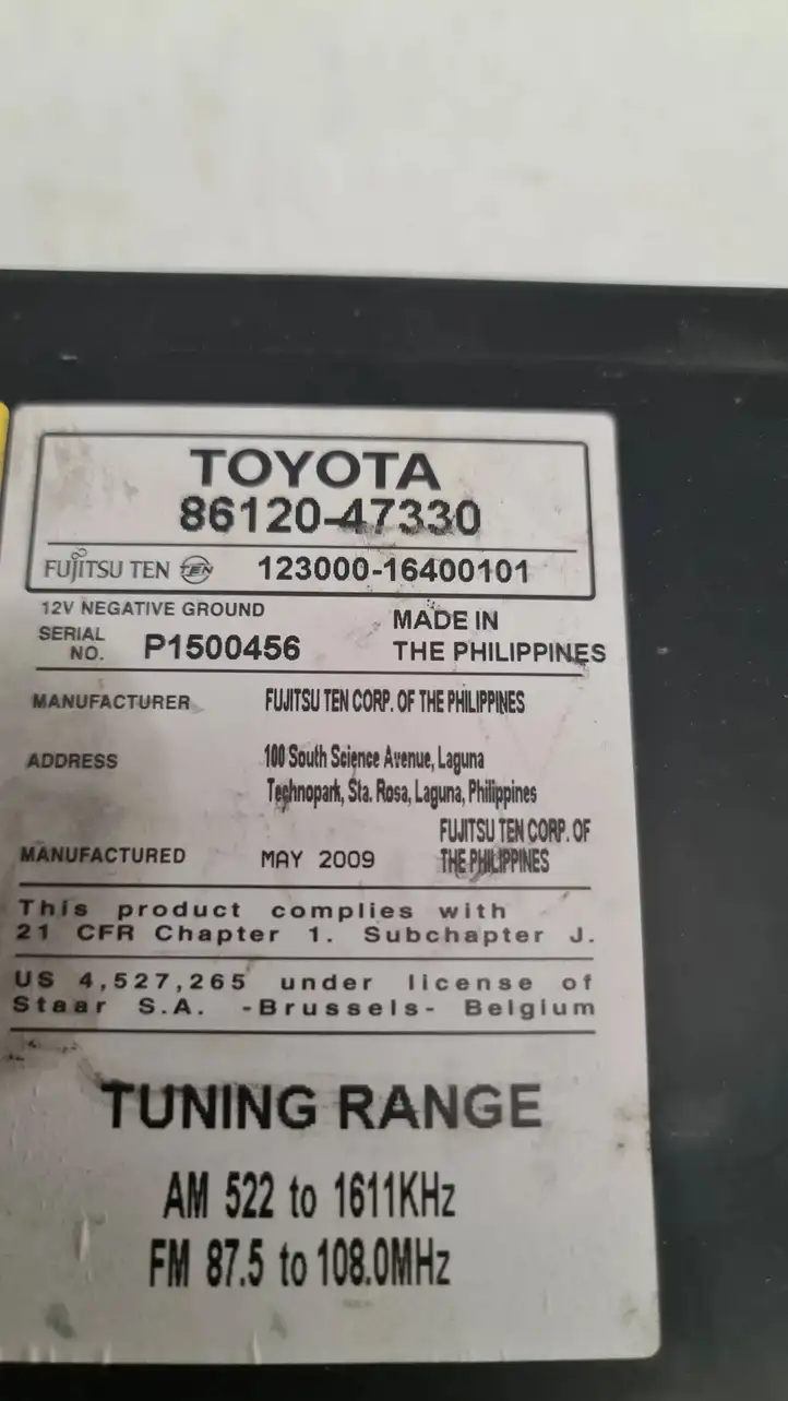 Toyota Prius (XW30) (2009 - 2015) 8612047330 Магнитола / мультимедийная система — фото 2
