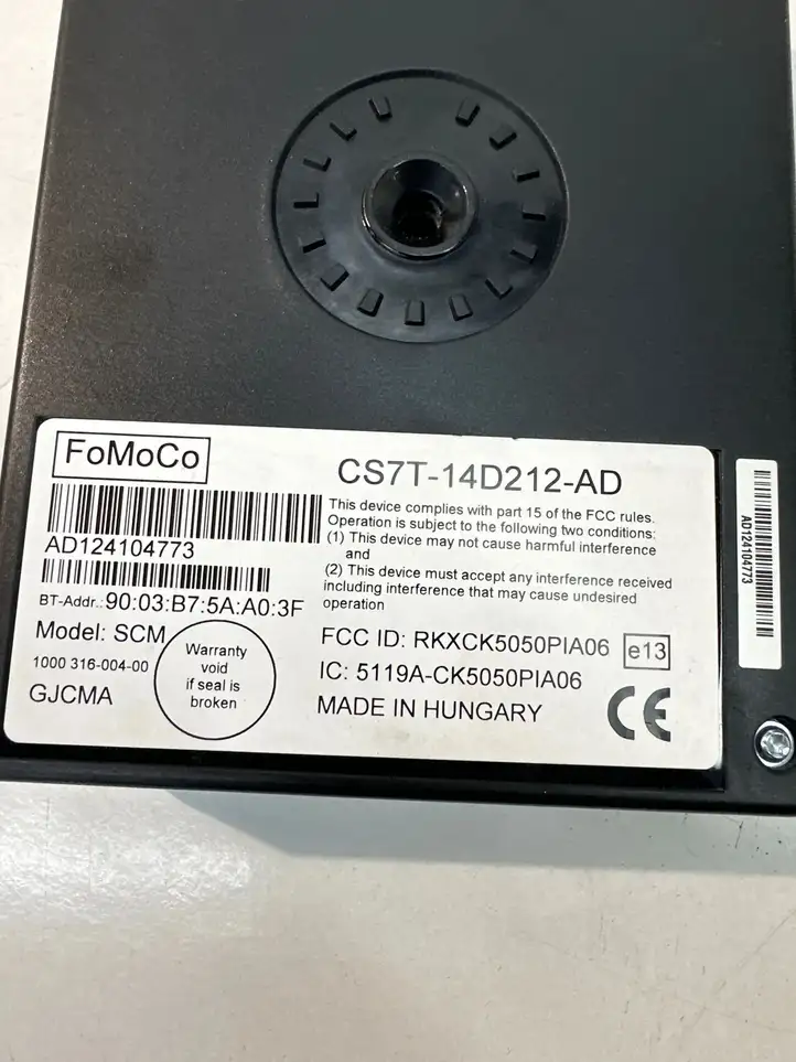 Ford Fiesta (2009 - 2012) CS7T14D212AD Bluetooth модуль — фото 4