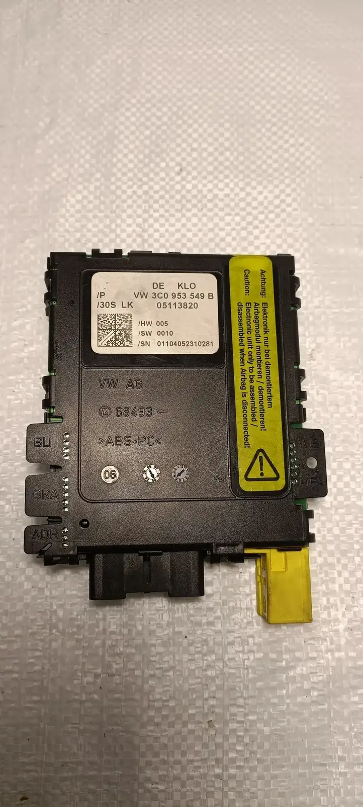 Volkswagen PASSAT B6 (2005 - 2010) 3C0953549B Датчик угла поворота руля — фото 1