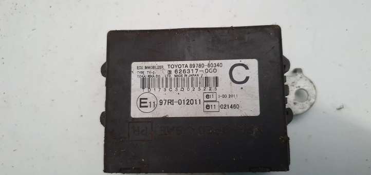 8978060340 Toyota Land Cruiser (J120) Imobilaizerio valdymo blokas