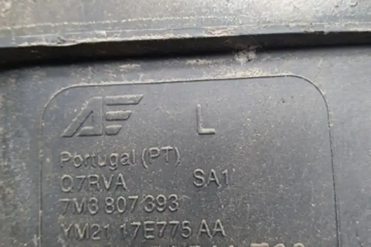 Volkswagen Sharan (2000 - 2003) 7M3807393 Кронштейн заднего бампера — фото 4