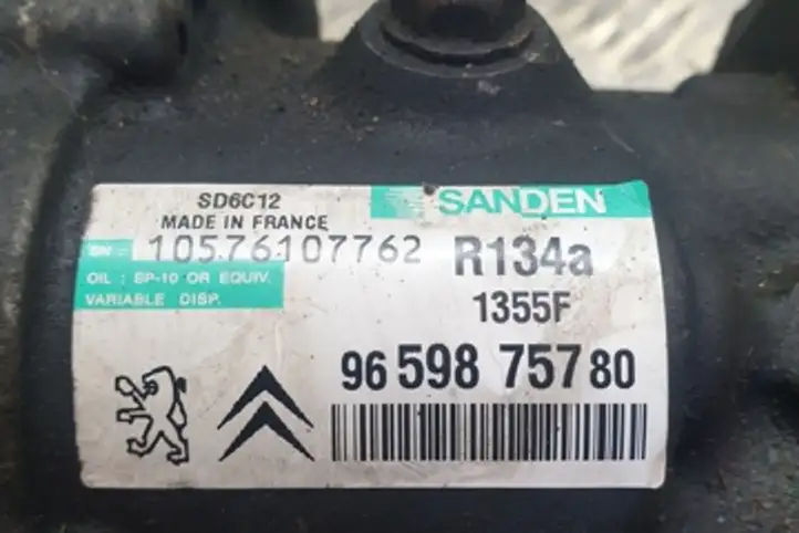 Peugeot 307 (2005 - 2008) 9659875780 Компрессор (насос) кондиционера воздуха — фото 3