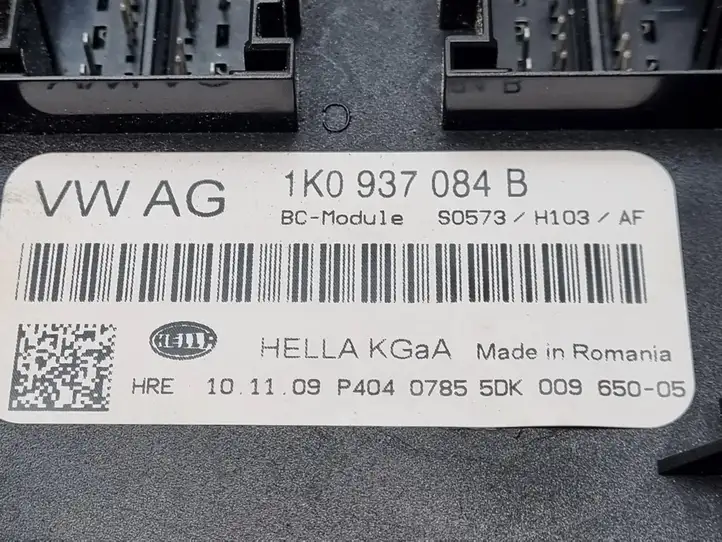 Volkswagen Golf VI (2009 - 2013) 1K0937084B Модуль комфорта — фото 3