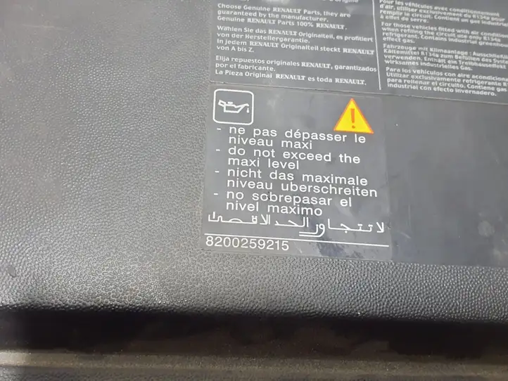 Renault Scenic II - Grand scenic II (2003 - 2006) 8200302466 Крышка ящика аккумулятора — фото 2