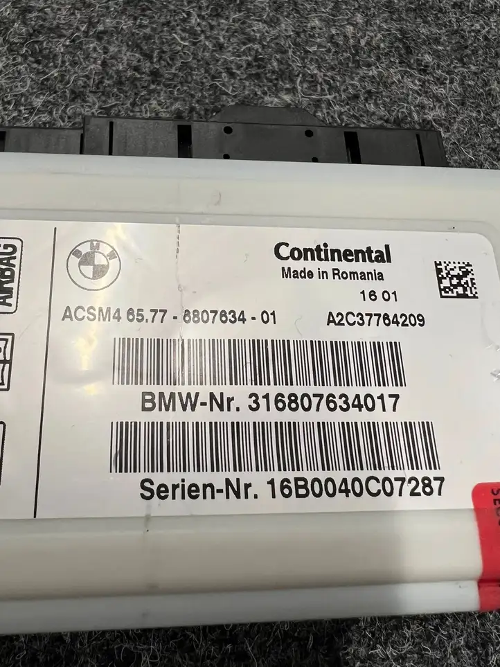 BMW X5 F15 (2013 - 2017) 6807634 Блок управления SRS — фото 3