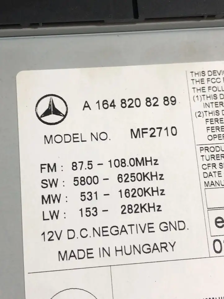 Mercedes-Benz ML W164 (2005 - 2011) A1648208289 Магнитола / мультимедийная система — фото 3