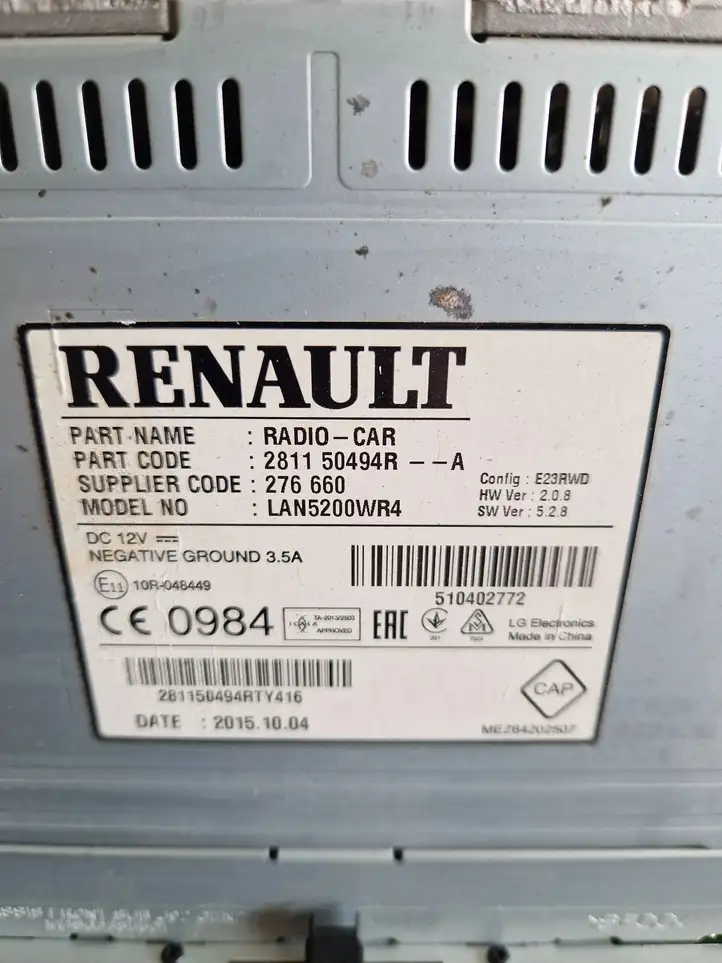 Renault Trafic III (X82) (2014 - ) 281150494R Магнитола / мультимедийная система — фото 5