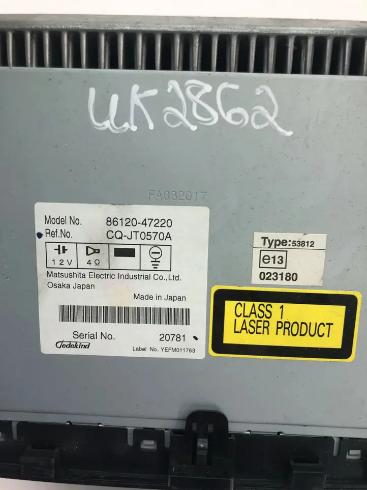 Toyota Prius (NHW20) (2003 - 2009) 8612047220 Магнитола / мультимедийная система — фото 4