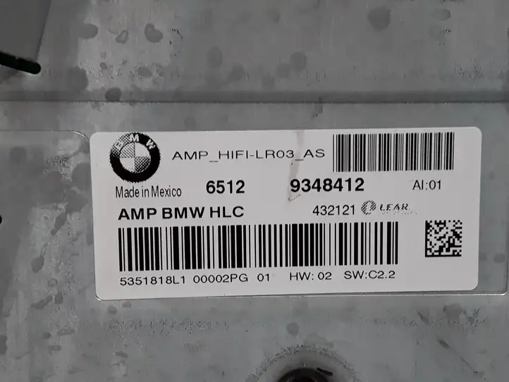 BMW X4 F26 (2014 - 2017) 9348412 Блок Hi-Fi аудиосистемы — фото 3