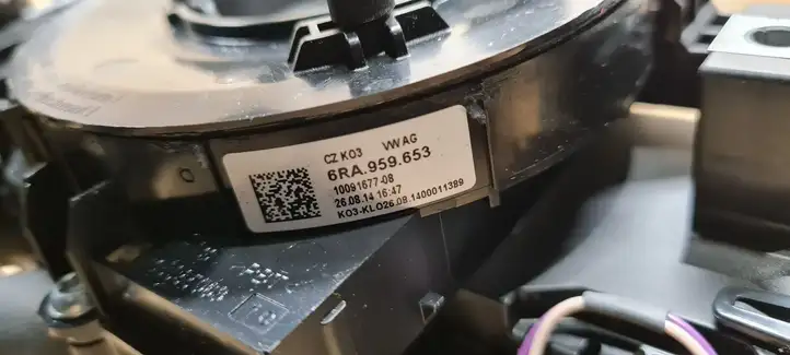 Skoda Rapid (NH) (2012 - 2019) 6RA959653 Контактное кольцо SRS — фото 2