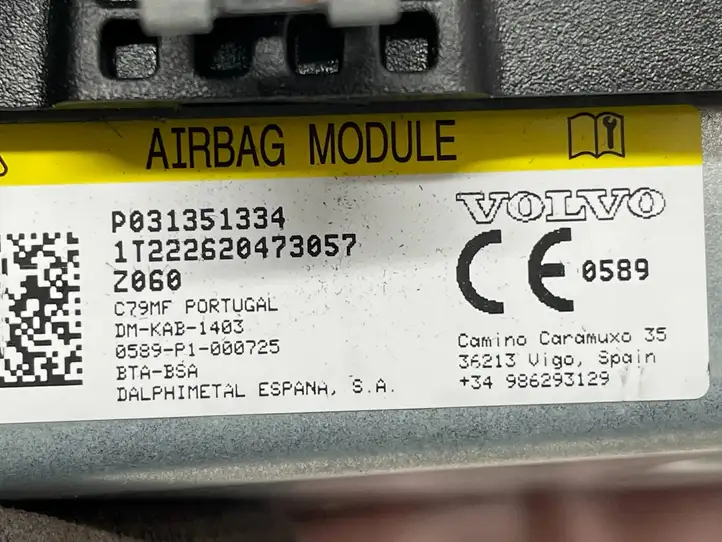 Volvo XC90 (2014 - 2019) P031351334 Коленная подушка безопасности — фото 2
