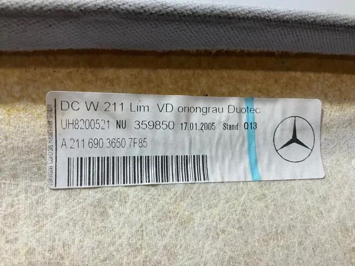 Mercedes-Benz E W211 (2002 - 2009) A2116903650 Потолочная обшивка — фото 6