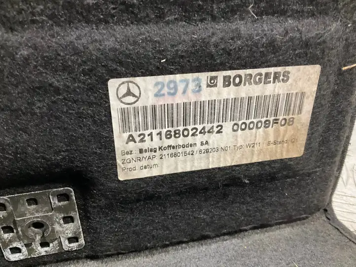 Mercedes-Benz E W211 (2002 - 2009) A2116802442 Коврик багажника — фото 4