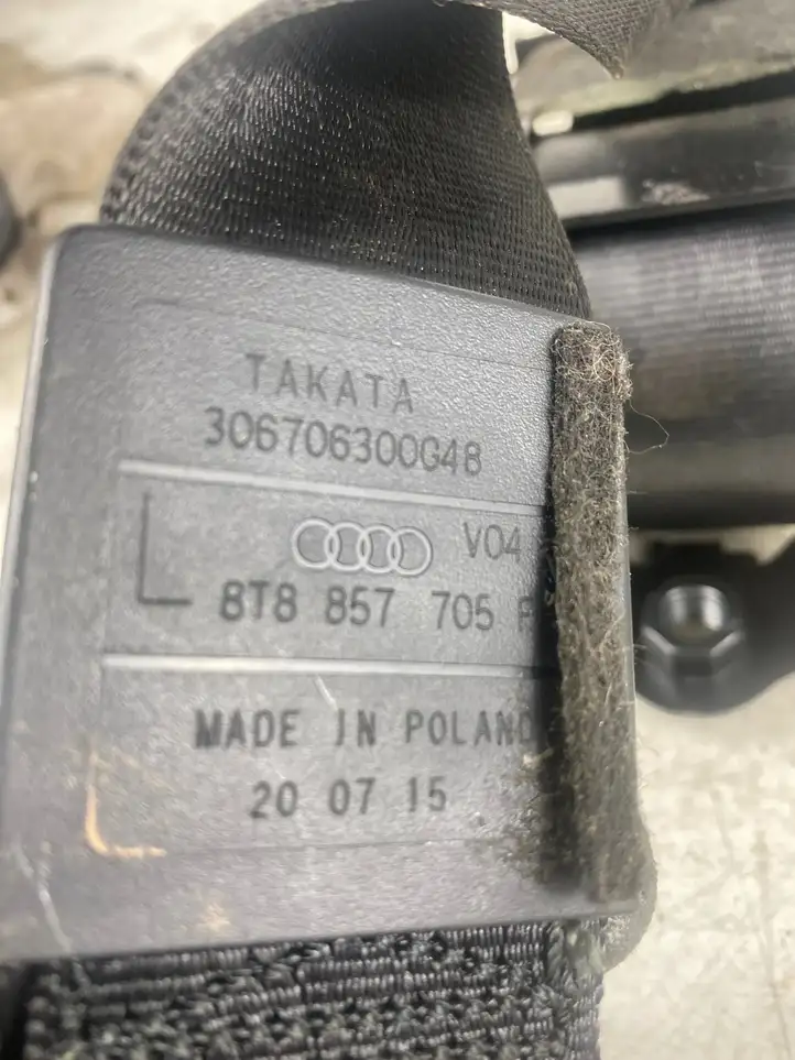 Audi A5 8T 8F (2011 - 2016) 8T8857705F Передний ремень безопасности — фото 6