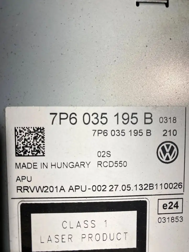 Volkswagen Touareg II (2010 - 2018) 7P6035195B Магнитола / мультимедийная система — фото 6