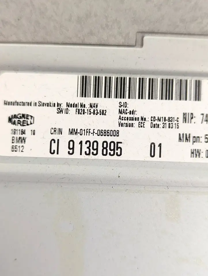 BMW 3 F30 F35 F31 (2012 - 2018) 9139895 Магнитола / мультимедийная система — фото 4