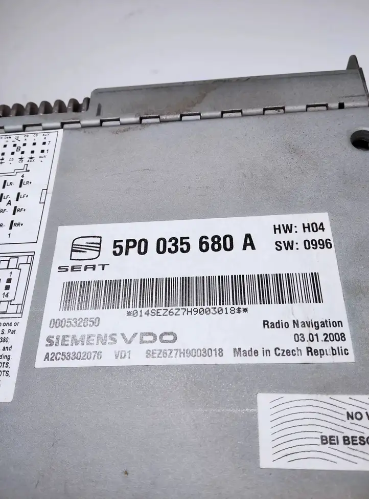 Seat Altea XL (2004 - 2015) 5P0035680A Магнитола / мультимедийная система — фото 10