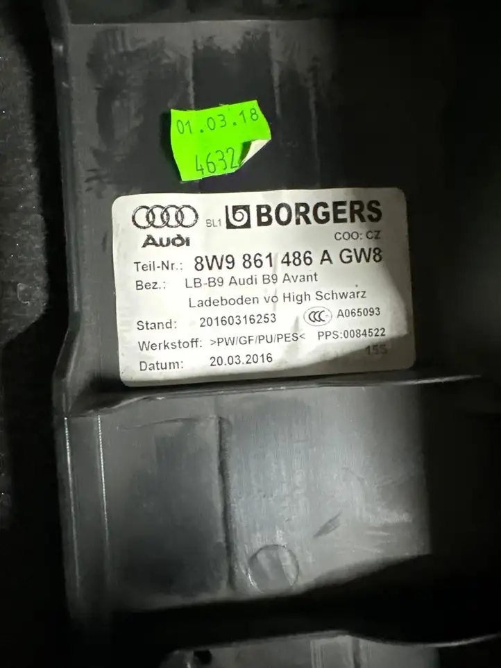 Audi A4 S4 B9 (2015 - 2019) 8W9861486A Ящик для инструментов — фото 4