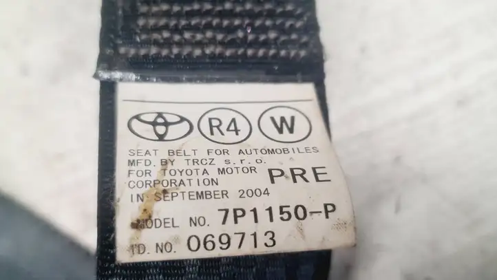 Toyota Corolla Verso AR10 (2004 - 2009) 7P1150P Передний ремень безопасности — фото 3