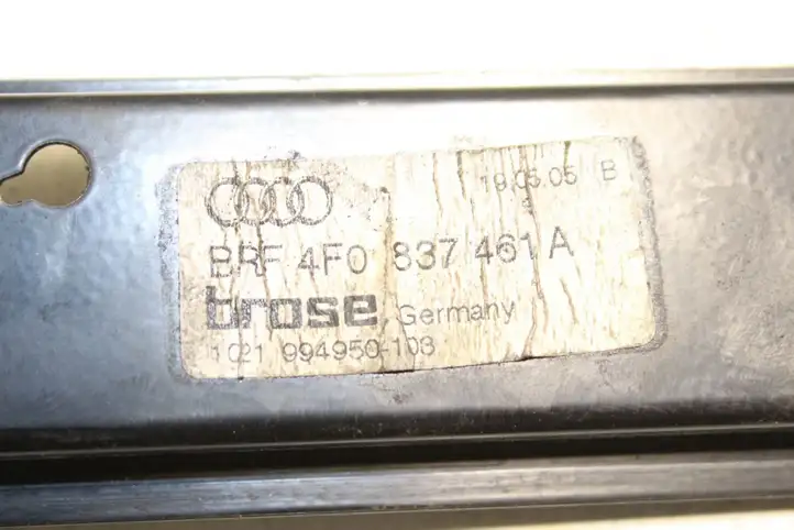 Audi A6 S6 C6 4F (2004 - 2008) 4F0837461A Стеклоподъемник передней двери (без мотора) — фото 4