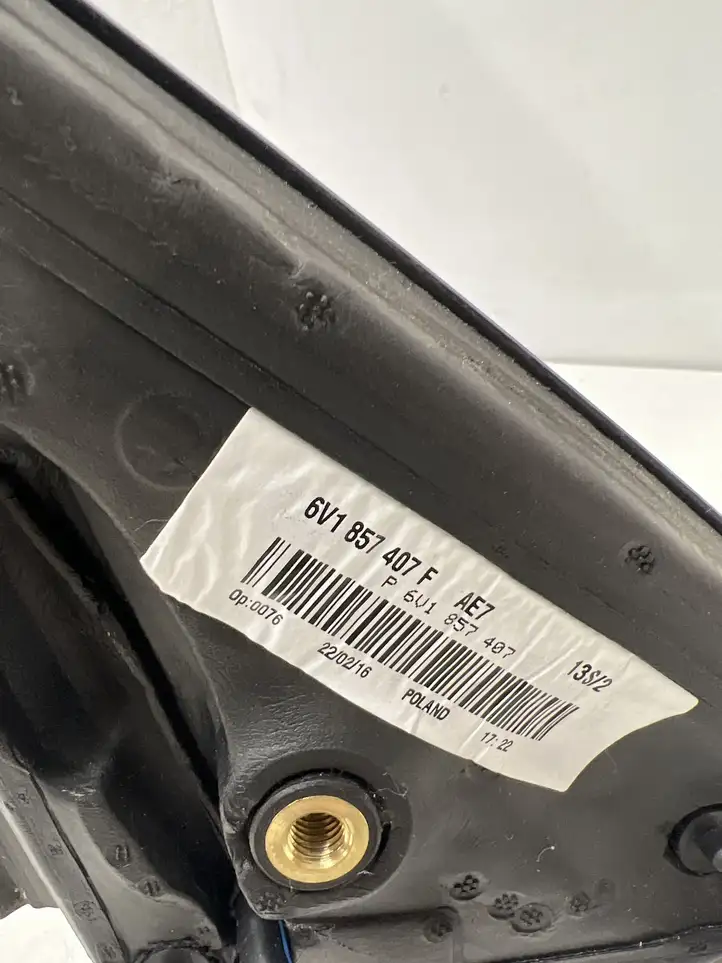 Skoda Fabia Mk3 (NJ) (2015 - 2021) 6V1857407F Боковое зеркало с электроприводом — фото 3