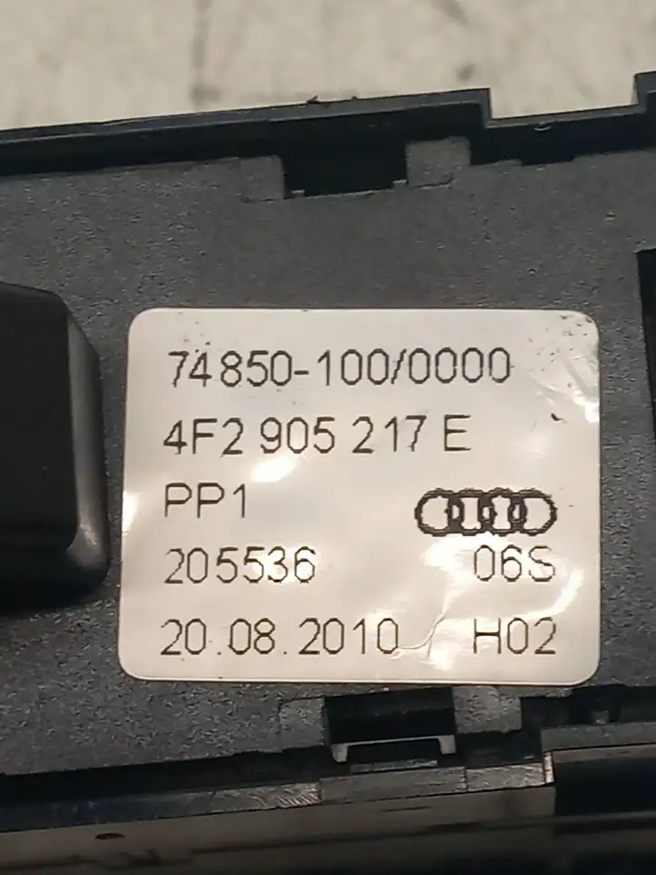 Audi A6 S6 C6 4F (2008 - 2011) 4F2905217E Включатель зажигания и стартера — фото 3