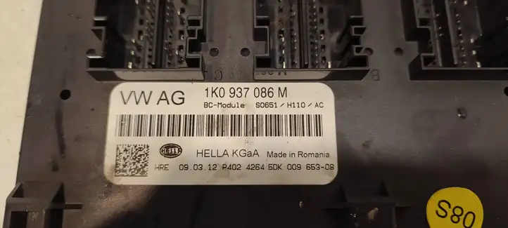 Skoda Yeti (5L) (2009 - 2012) 1K0937086M Модуль комфорта — фото 3