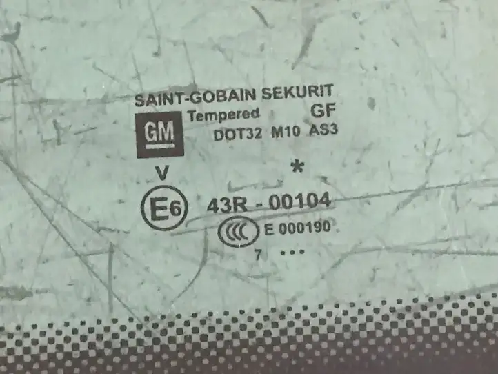Opel Zafira B (2008 - 2014) DOT32M10AS3 Заднее боковое стекло — фото 2