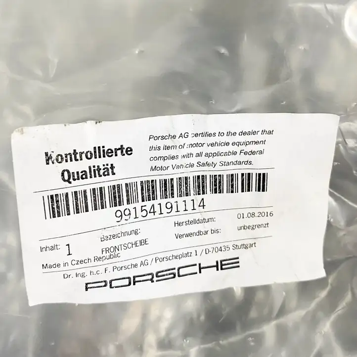 Porsche 911 991 (2011 - 2019) 99154191114 Переднее стекло — фото 7
