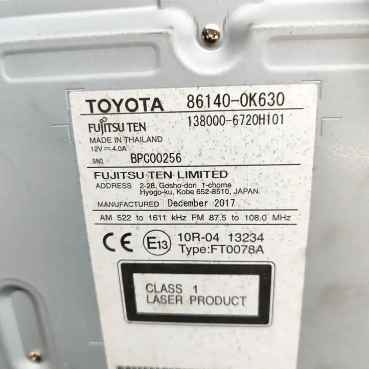 Toyota Hilux (AN120, AN130) (2017 - 2020) 861400K630 Магнитола / мультимедийная система — фото 5
