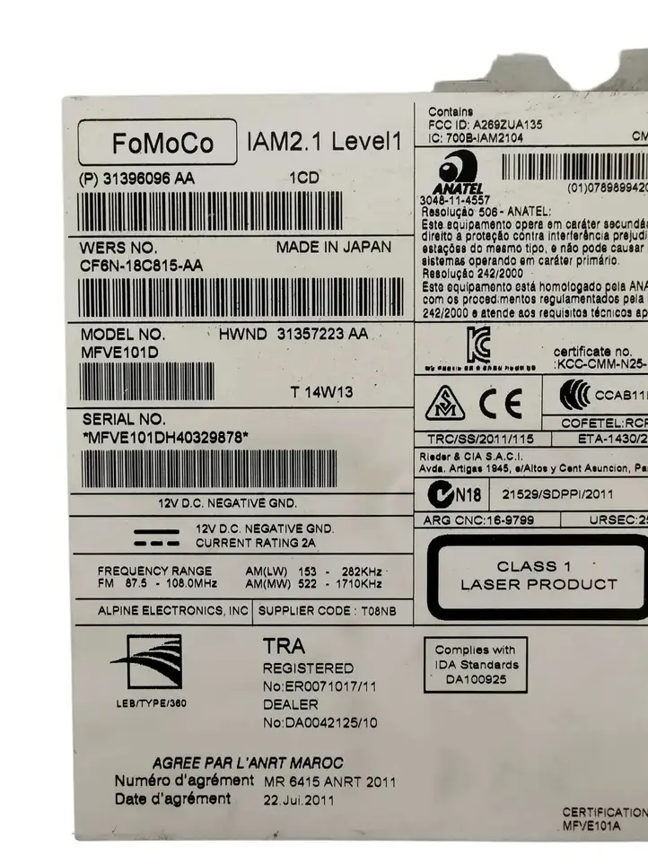 (2012 - 2016) CF6N18C815AA Магнитола / мультимедийная система — фото 4