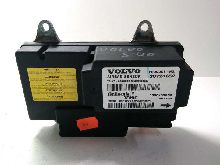 30724652 Volvo V50 Oro pagalvių valdymo blokas