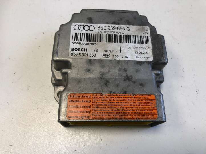 8E0959655G Audi A4 S4 B7 8E 8H Oro pagalvių valdymo blokas