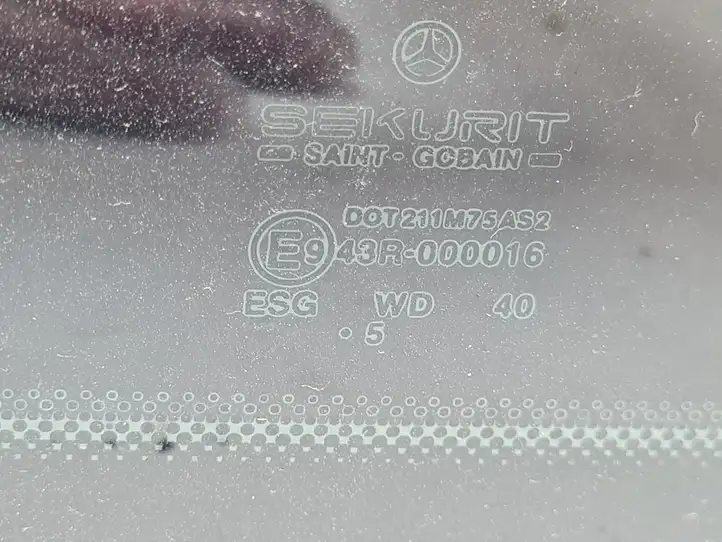 Mercedes-Benz Vito Viano W639 (2003 - 2010) 43R000016 Стекло раздвижной двери — фото 3