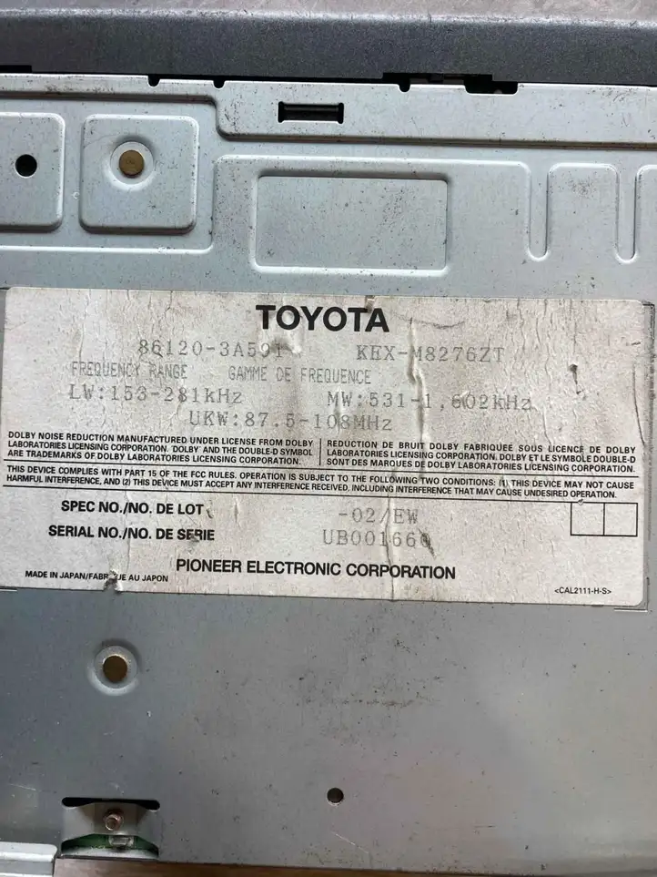 Toyota Prius (NHW20) (2003 - 2009) 861203A501 Магнитола / мультимедийная система — фото 4