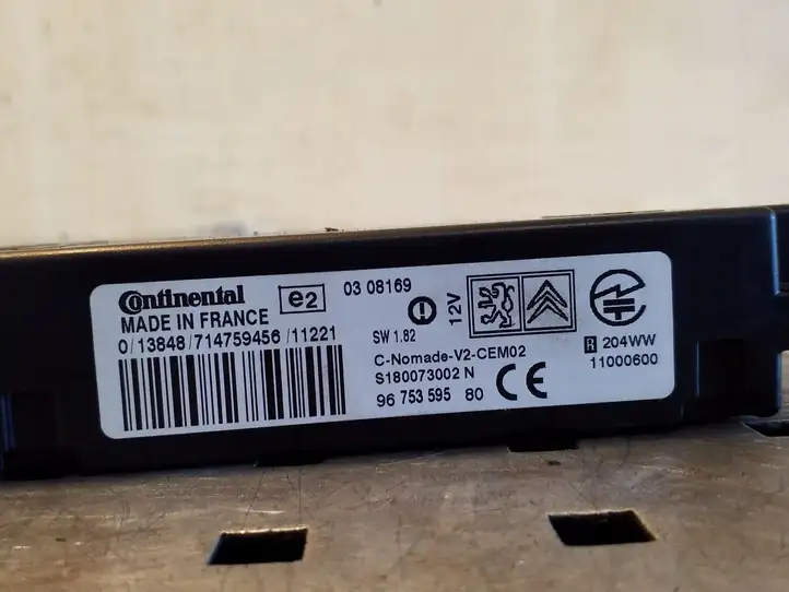 Citroen C4 I Picasso (2006 - 2013) 9675359580 Bluetooth модуль — фото 2