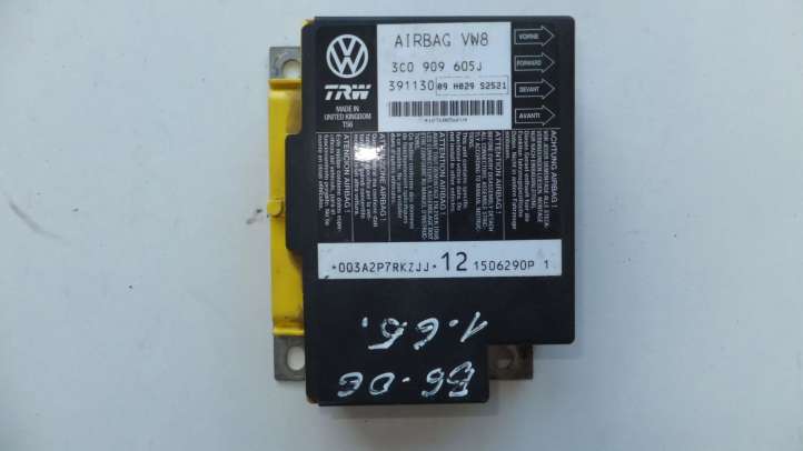 VW3C0909605J Volkswagen PASSAT B6 Oro pagalvių valdymo blokas