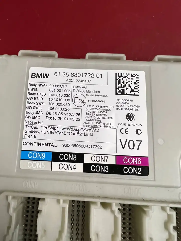 BMW X3 G01 (2018 - 2024) 8801722 Модуль управления кузовом (BCM) — фото 3