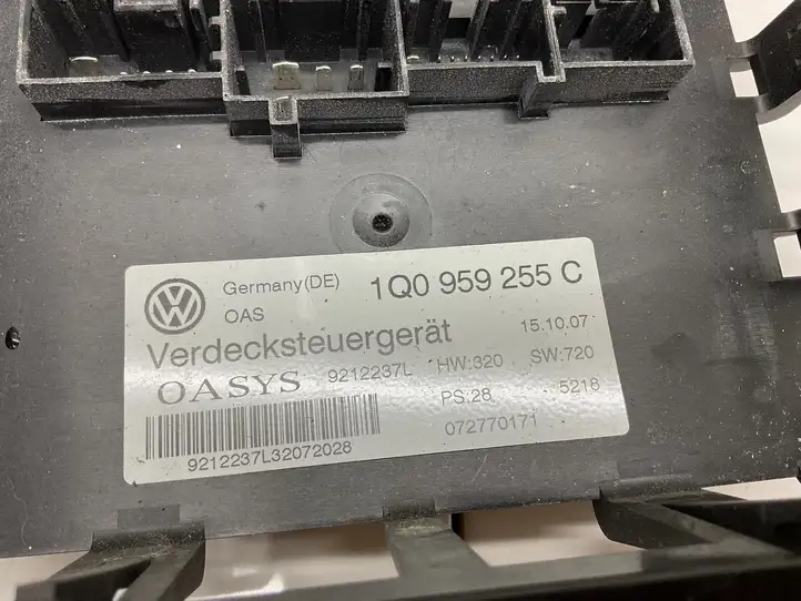 Volkswagen Eos (2006 - 2010) 1Q0959255C Блок управления крышей (кабриолет) — фото 4