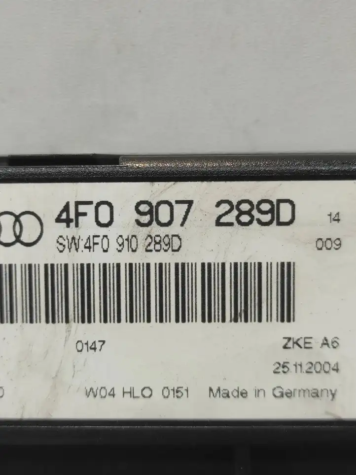 Audi A6 S6 C6 4F (2004 - 2008) 4F0907289D Модуль комфорта — фото 2