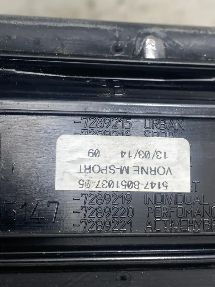 BMW 3 F30 F35 F31 (2012 - 2018) 7289215 Наружная отделка переднего порога — фото 4