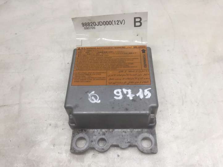 98820JD000 Nissan Qashqai Oro pagalvių valdymo blokas