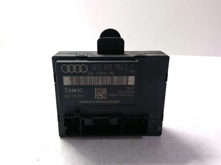 4F0959794E Audi A6 S6 C6 4F Durų elektronikos valdymo blokas