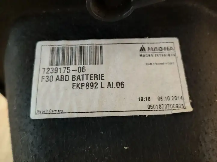 BMW 3 F30 F35 F31 (2012 - 2018) 7308699 Ящик для хранения в багажнике — фото 8