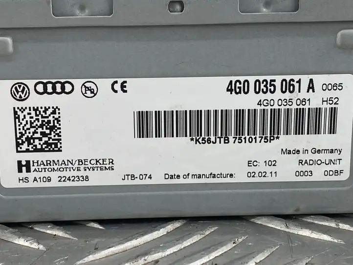 Audi A7 S7 4G (2010 - 2014) 4G0035061A Магнитола / мультимедийная система — фото 5