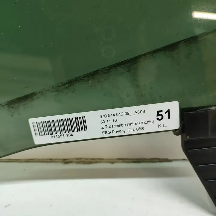 Porsche Panamera (970) (2009 - 2013) 97054451209 Стекло задней двери — фото 10