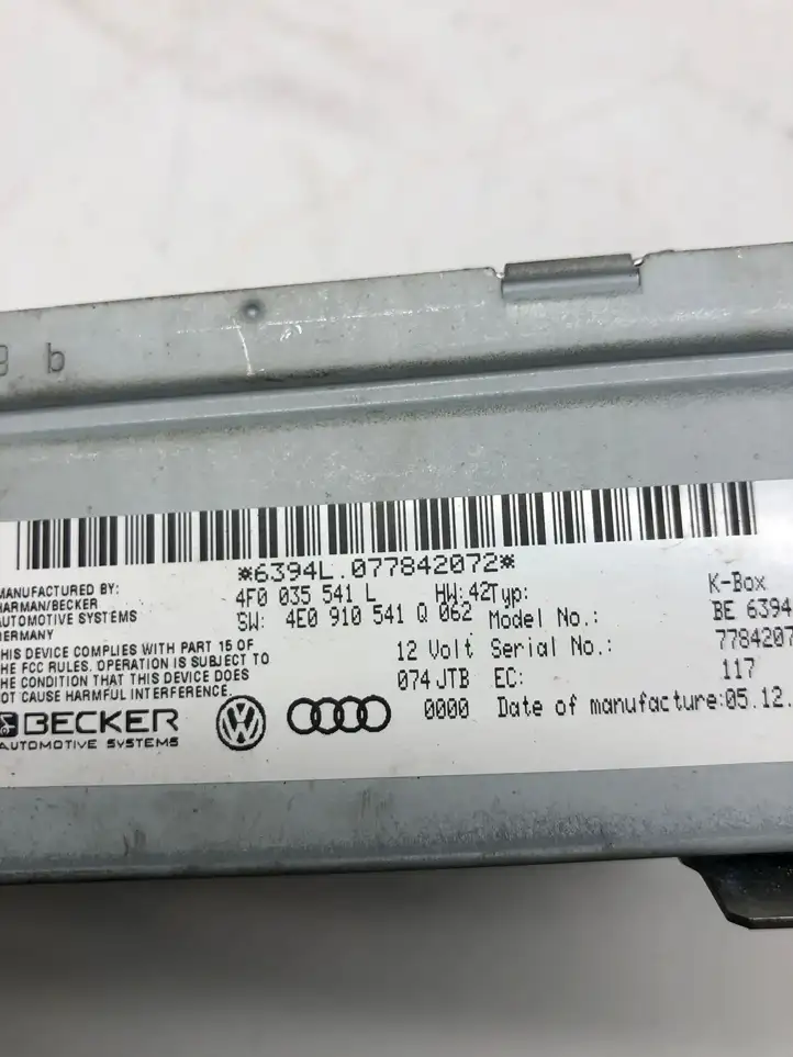 Audi A6 S6 C6 4F (2004 - 2008) 4F0035541L Магнитола / мультимедийная система — фото 6