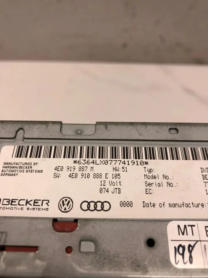 Audi A6 S6 C6 4F (2004 - 2008) 4E0919887M Навигационный привод CD/DVD — фото 6