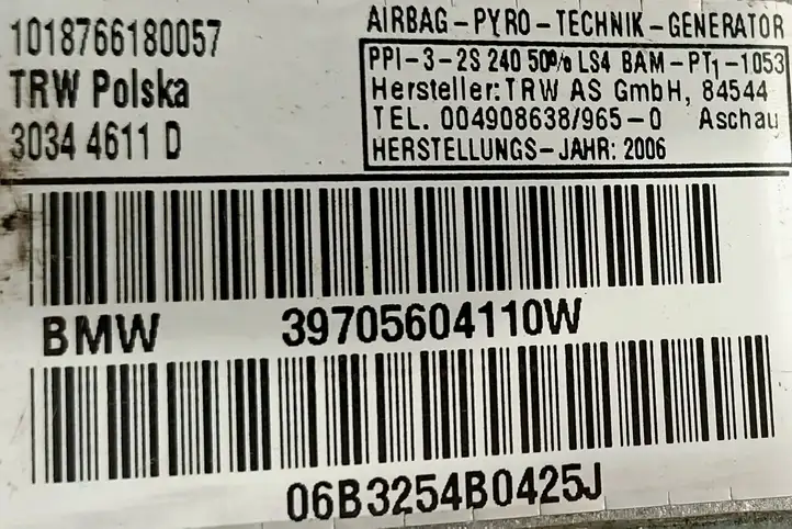 BMW X3 E83 (2003 - 2010) 004908638 Подушка безопасности пассажира — фото 5